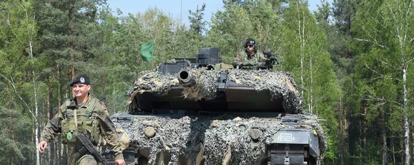 El tanque 'Leopard' del ejército alemán El tanque 'Leopard' del ejército alemán - Sputnik Mundo