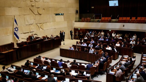 A general view shows the plenum during a session at the Knesset, the Israeli parliament, in Jerusalem July 11, 2016. - Sputnik Mundo