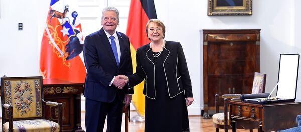 Joachim Gauck, presidente de Alemania, y Michelle Bachelet, presidenta de Chile - Sputnik Mundo