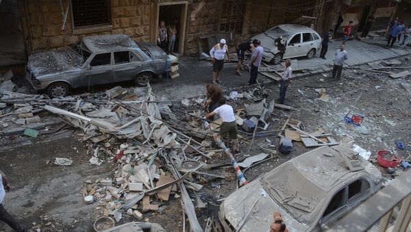 Edificios destruidos en Alepo - Sputnik Mundo