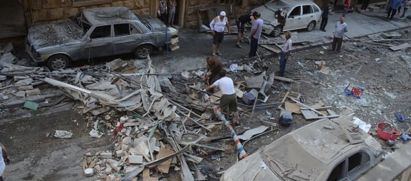 Edificios destruidos en Alepo - Sputnik Mundo