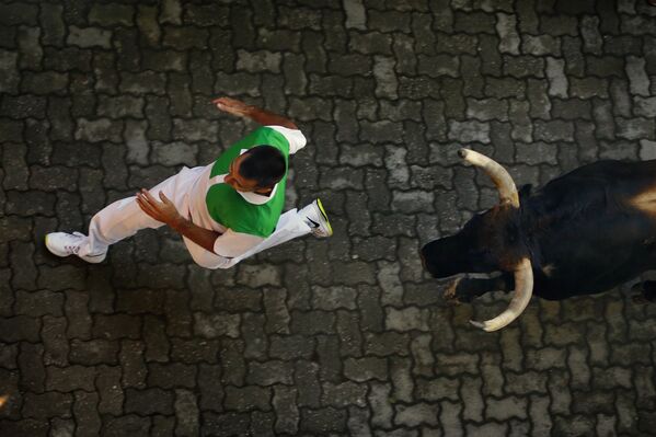 Entretenimiento peligroso: la fiesta de San Fermín en España - Sputnik Mundo
