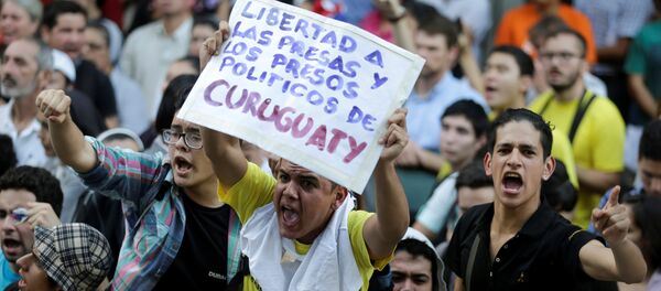 Protesta en Paraguay - Sputnik Mundo