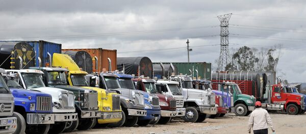 Paro camionero en Colombia Paro camionero en Colombia - Sputnik Mundo