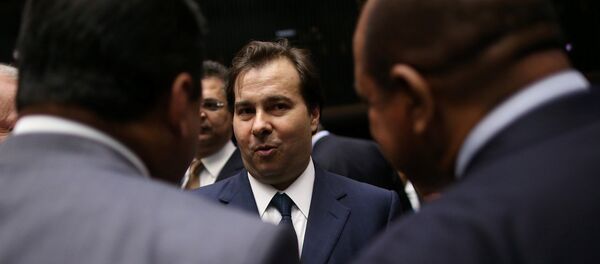 Rodrigo Maia, nuevo presidente de la Cámara de Diputados de Brasil Rodrigo Maia, nuevo presidente de la Cámara de Diputados de Brasil - Sputnik Mundo