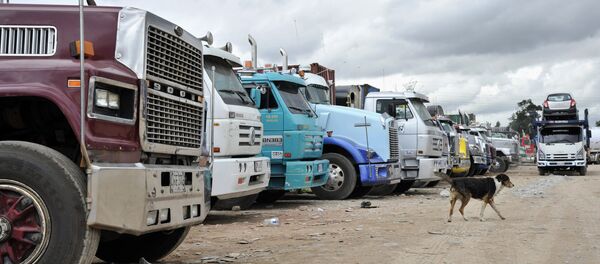 Paro camionero en Colombia - Sputnik Mundo