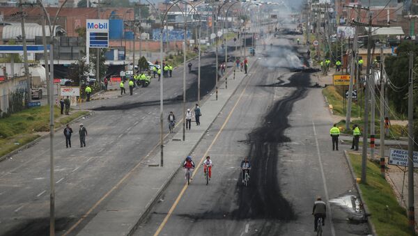 Paro camionero en Colombia - Sputnik Mundo