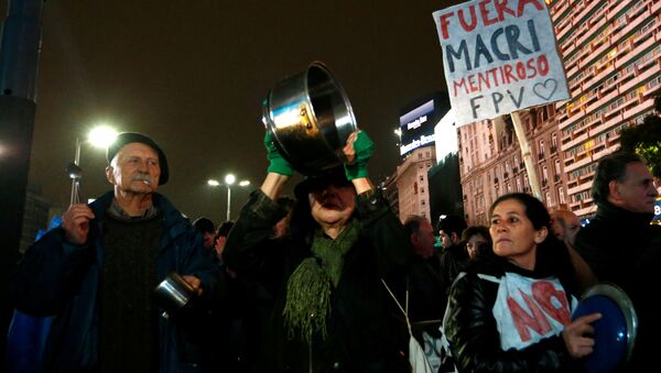 Cacerolazo en Buenos Aires (Archivo) - Sputnik Mundo