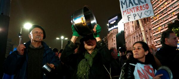 Cacerolazo en Buenos Aires (Archivo) - Sputnik Mundo