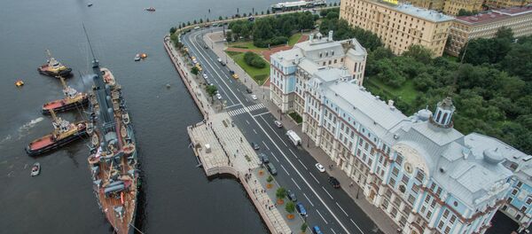 Símbolo de la revolución: el regreso del crucero Aurora a San Petersburgo Símbolo de la revolución: el regreso del crucero Aurora a San Petersburgo - Sputnik Mundo