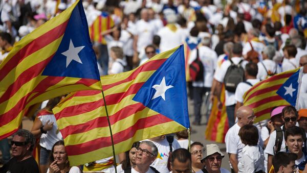 La celebración del Día de Cataluña en Barcelona (archivo) - Sputnik Mundo