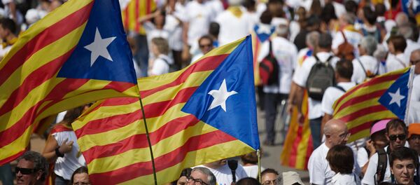 La celebración del Día de Cataluña en Barcelona - Sputnik Mundo
