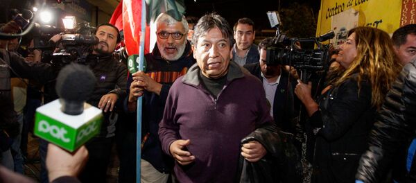 El canciller boliviano, David Choquehuanca, en el puerto chileno de Arica - Sputnik Mundo