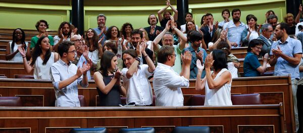 Miembros de la coalición Unidos Podemos - Sputnik Mundo