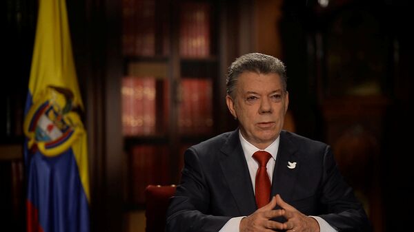 Juan Manuel Santos, presidente de Colombia - Sputnik Mundo