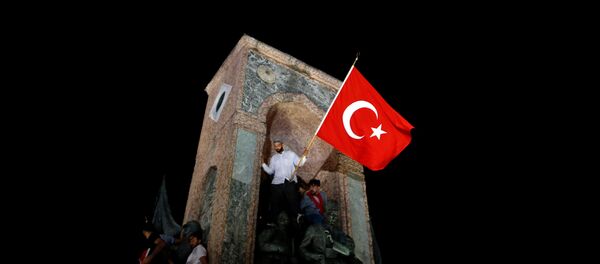 Los partidarios del Gobierno turco - Sputnik Mundo