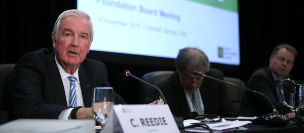 Craig Reedie, presidente de la WADA, (izda.) durante la conferencia de prensa (archivo) - Sputnik Mundo