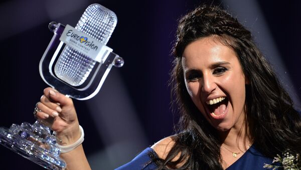 La cantante ucraniana Jamala, ganadora del concurso  Eurovisión 2016 en Estocolmo (archivo) - Sputnik Mundo