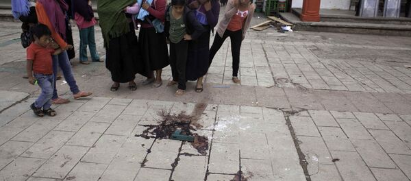 Lugar donde fue asesinado Domingo López, alcalde del pueblo San Juan Chamula Lugar donde fue asesinado Domingo López, alcalde del pueblo San Juan Chamula - Sputnik Mundo