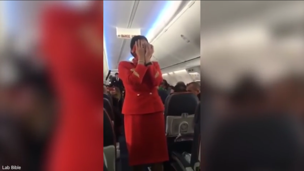 Los pasajeros de un vuelo 'trolean' a la azafata - Sputnik Mundo