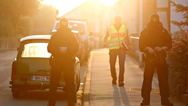 Policías en Ansbach - Sputnik Mundo