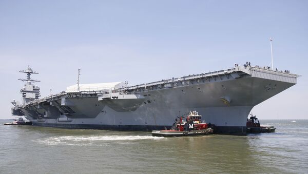 El portaviones estadounidense Gerald R. Ford (CVN-78) - Sputnik Mundo