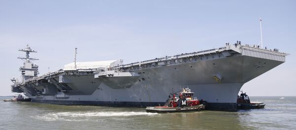 El portaviones estadounidense Gerald R. Ford (CVN-78) - Sputnik Mundo