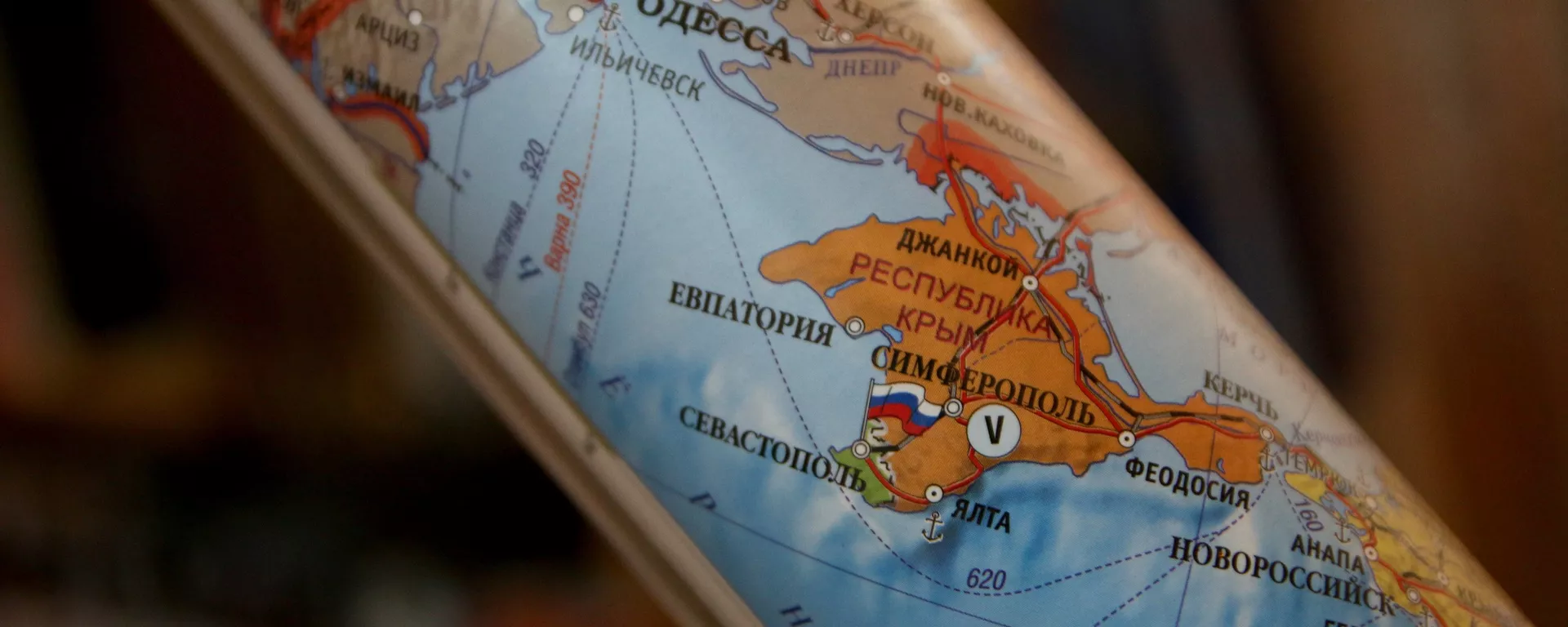 El mapa de Europa con la península rusa de Crimea El mapa de Europa con la península rusa de Crimea - Sputnik Mundo, 1920, 08.02.2022