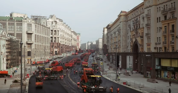 Proyecto mi calle: reconstruyen la principal avenida de Moscú Proyecto mi calle: reconstruyen la principal avenida de Moscú - Sputnik Mundo