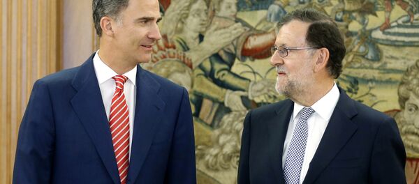 El Rey Felipe VI y el primer ministro de España, Mariano Rajoy - Sputnik Mundo