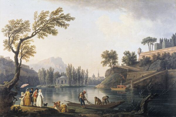 Paisaje cerca a Nápoles — Iván Aivazovski - Sputnik Mundo