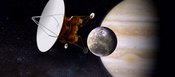 Estacion interplanetaria Laplace llega a Ganímedes, satélite de Júpiter - Sputnik Mundo