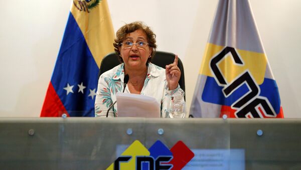 Tibisay Lucena, presidente del Consejo Nacional Electoral de Venezuela (archivo) - Sputnik Mundo