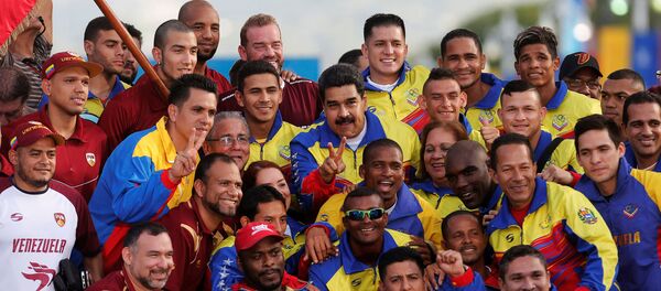 Presidente Nicolas Maduro y equipo olímpico de Venezuela - Sputnik Mundo