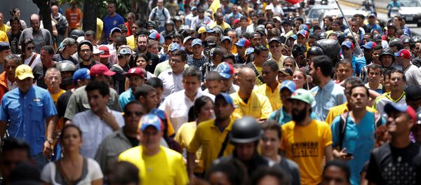 Protestas en Caracas, Venezuela (archivo) - Sputnik Mundo