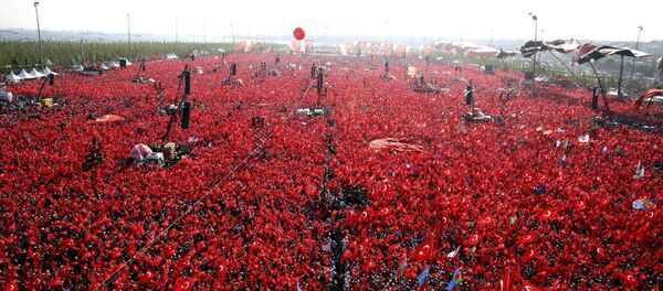 El mitin por la democracia en Turquía - Sputnik Mundo