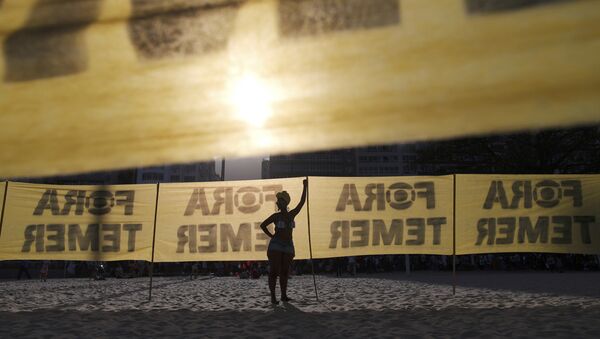 Protestas contra Temer en Juegos de Río 2016 - Sputnik Mundo