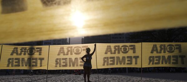 Protestas contra Temer en Juegos de Río 2016 - Sputnik Mundo