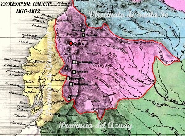 Mapa del Estado de Quito (1811-1812) - Sputnik Mundo