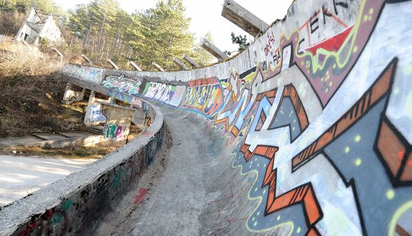 Pista de bobsleigh en Sarajevo. Juegos Olímpicos de invierno de 1984.  - Sputnik Mundo