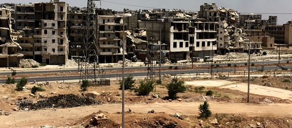 Edificios destruidos en Alepo, Siria - Sputnik Mundo