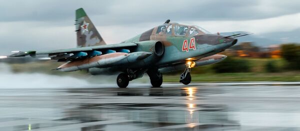 Подготовка к вылету самолетов ВКС России на авиабазе Хмеймим в Сирии - Sputnik Mundo