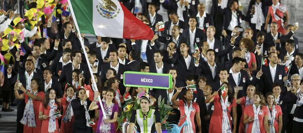 El equipo de México en la ceremonia de inauguración de los Juegos Olímpicos - Sputnik Mundo