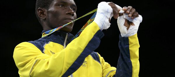 El boxeador colombiano Yurberjen Martínez - Sputnik Mundo