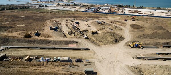 Construcción de una carretera a Crimea Construcción de una carretera a Crimea - Sputnik Mundo