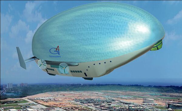 Un dirigible desarrollado por la empresa rusa Rosaerosystem - Sputnik Mundo