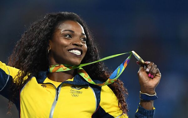 Caterine Ibargüen, atleta colombiana, medalla de oro de los JJOO 2016 - Sputnik Mundo