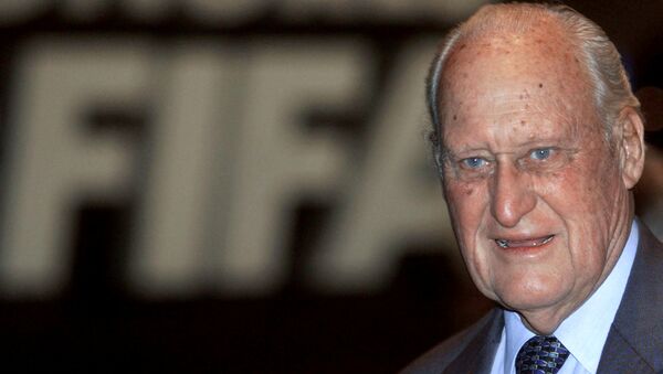 El brasileño João Havelange, que presidió la FIFA entre 1974 y 1998 - Sputnik Mundo