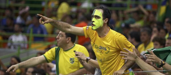 Hinchas brasileños (archivo) - Sputnik Mundo