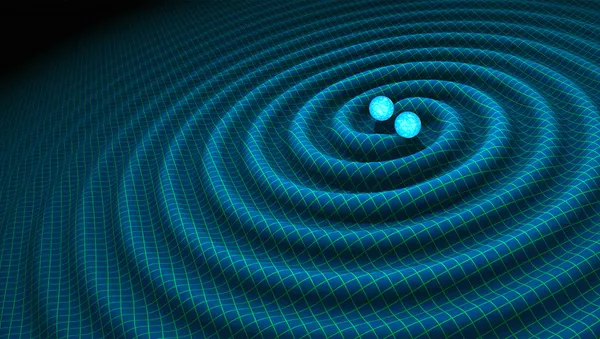 An artist's impression of gravitational waves generated by binary neutron stars - Sputnik Mundo